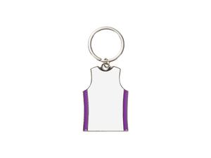 Sublimation Blanks Key Ring(T-Shirt,Purple)