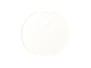 Sublimation Blanks Acrylic Name Tag (φ8*0.4cm,Bud Shape)