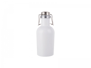 32oz/1000ml Sublimation Growler (White)