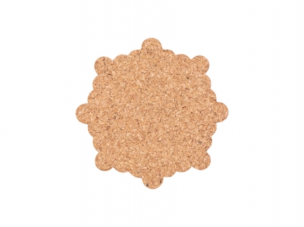 Engraving Blanks Snowflake Cork Coaster