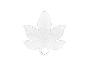 Sublimation Blanks HB Glitter Name Tag for 40oz Stanley Tumbler (7.9*8.2*0.3cm,Maple Leaf Shape)