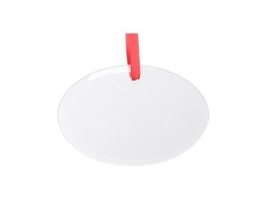 3.8&quot; Sublimation Glass Ornament (Oval)