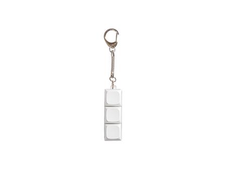 Sublimation Keyboard Fidget Keychain(Triple-Key, LED)