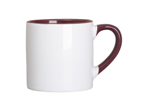 Sublimation 6oz Inner Rim Color Mug (Maroon)