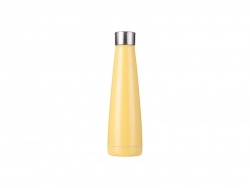 Sublimation 14oz/420ml Stainless Steel Pyramid Shaped Bottle (Yellow)