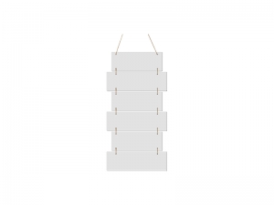 Sublimation Blanks 6 Pieces Hardboard Hanging Wall Signs (Rectangle)
