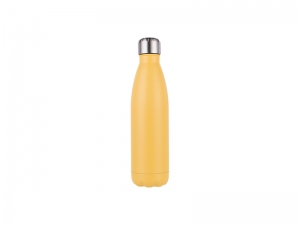 Sublimation 17oz/500ml Stainless Steel Cola Bottle (Matt Yellow)